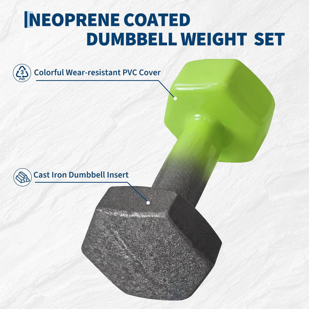 Neoprene Coated Dumbbell Set N740