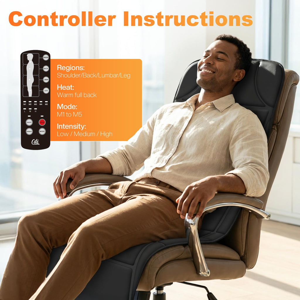 10 Vibration Motors Massage Mat with Auto Shut Off Z88696