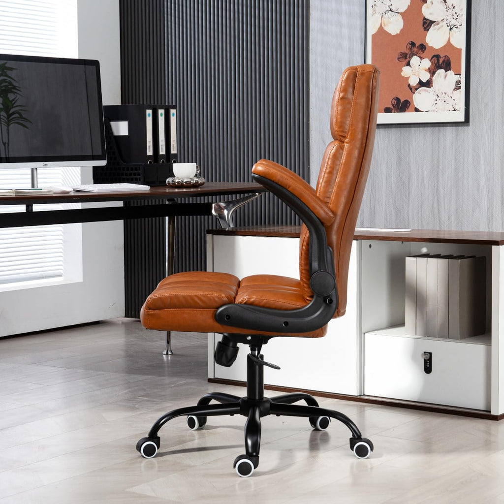 Executive Office Chair, PU Leather Ergonomic Desk Chair W681