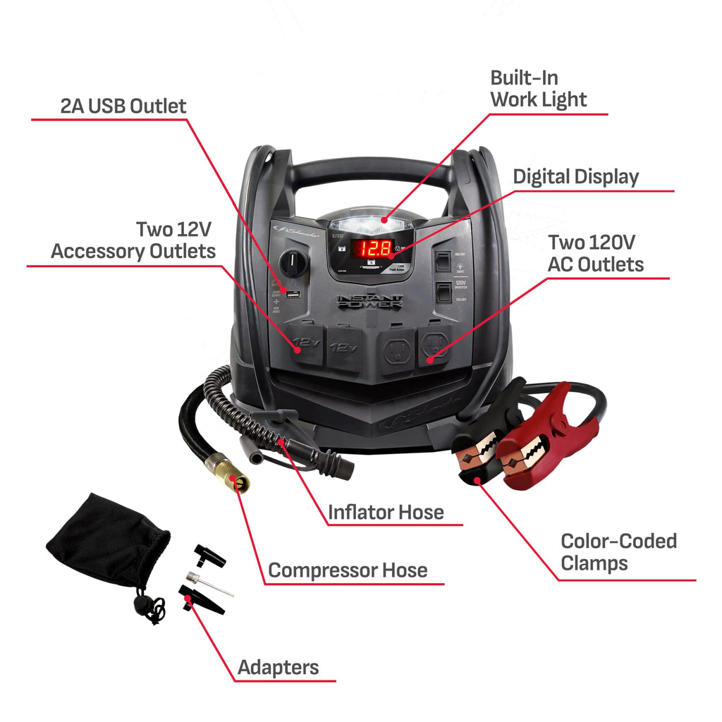12V Car Battery Jump Starter & Power Station X195725