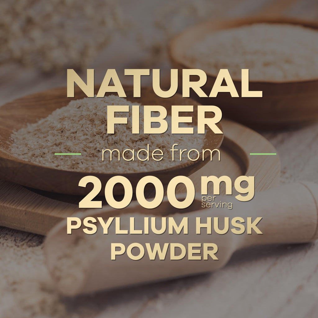 Psyllium Husk Capsules 2000 mg 120 Capsules Q5888