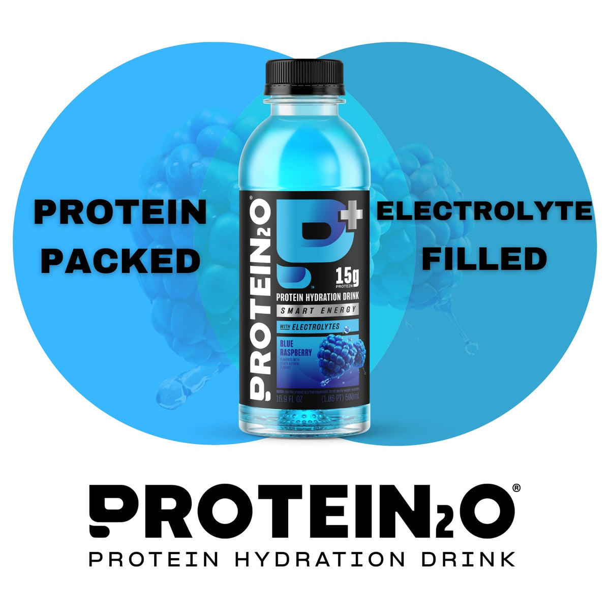15g Whey Protein Isolate Hydration Drink, Sugar Free, 16.9 oz (Pack of 12) M682