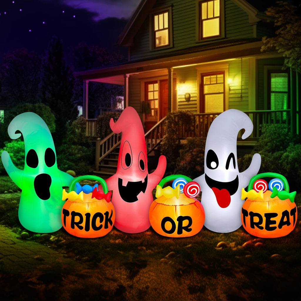 8 Ft Halloween Inflatable Ghosts Decoration T510791