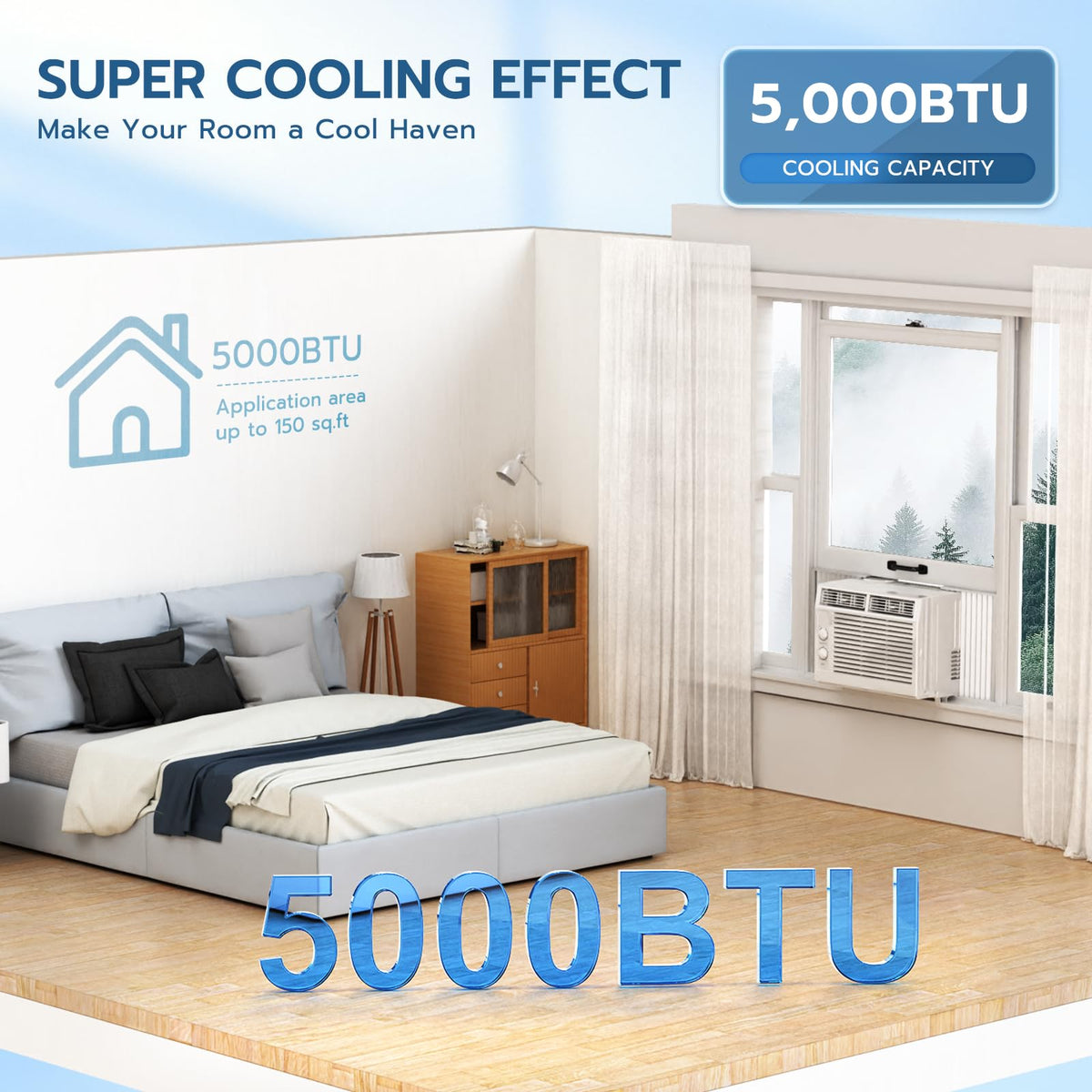 5000BTU Window Air Conditioners E2861