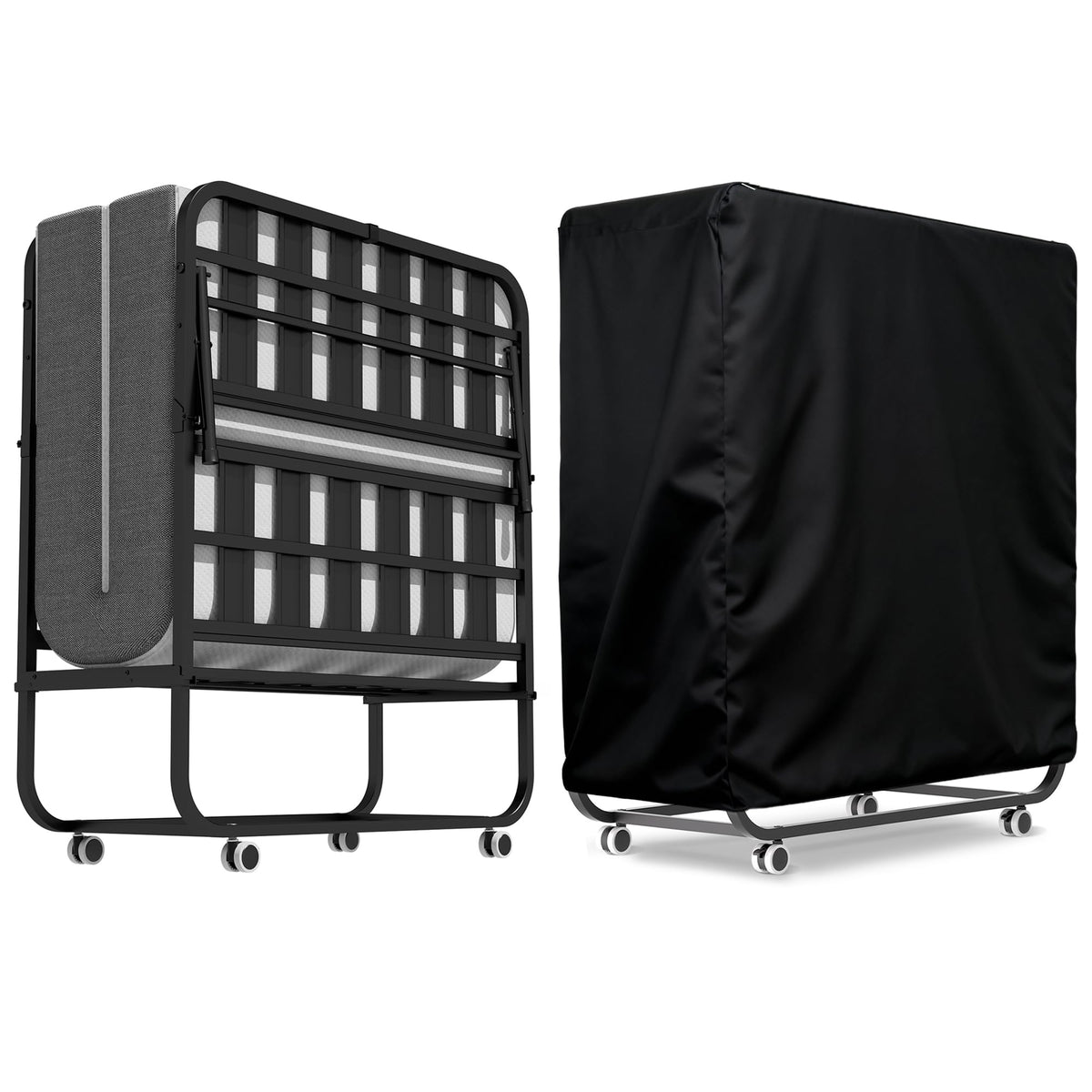 75"x38" Folding Bed with Mattress H8909