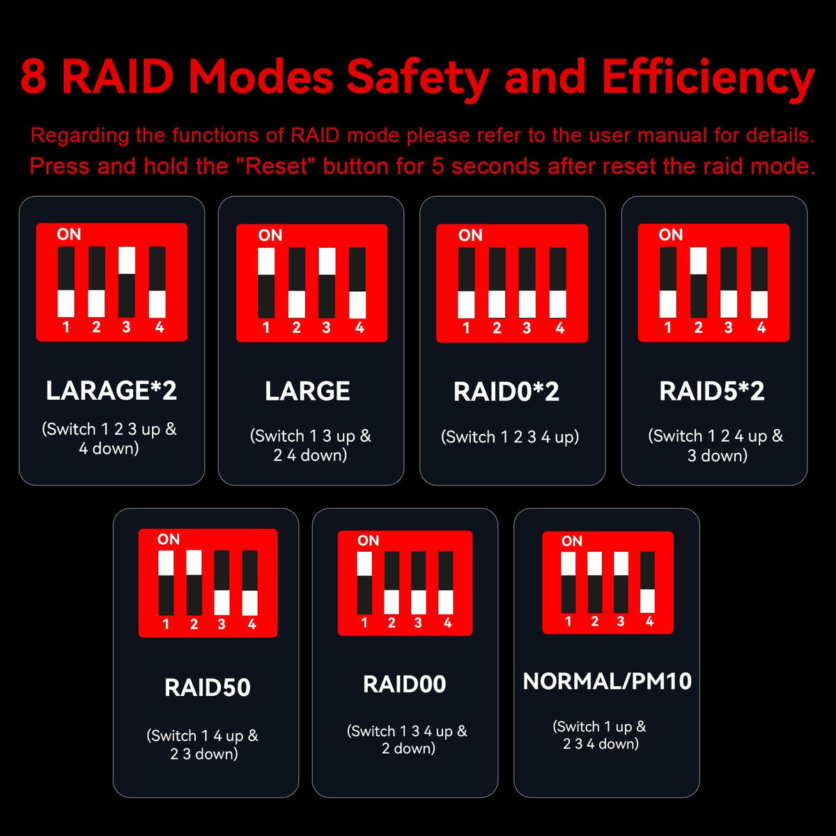 Aluminum 8 Bay Hard Drive RAID Enclosure with Cooling Fan U31864