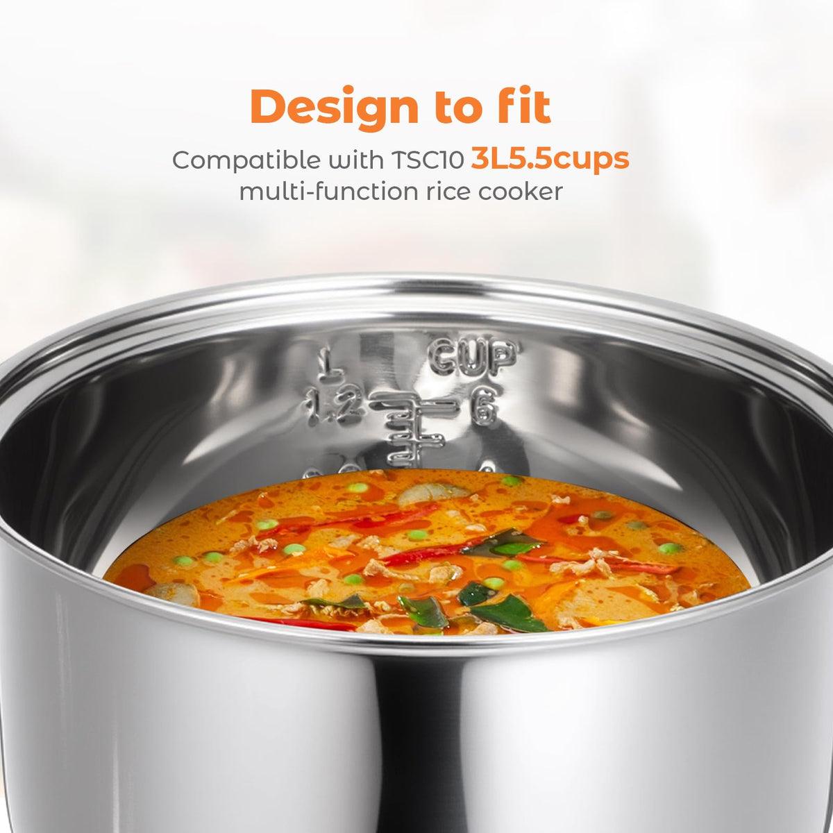 304 Stainless Steel Inner Pot 5.5 Cups Rice Cooker R280