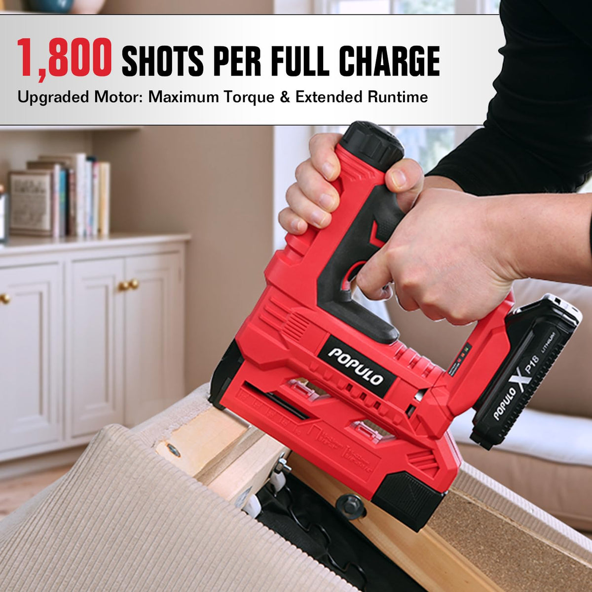 18 Gauge 2 In 1 Cordless Brad Nailer Stapler Y5737