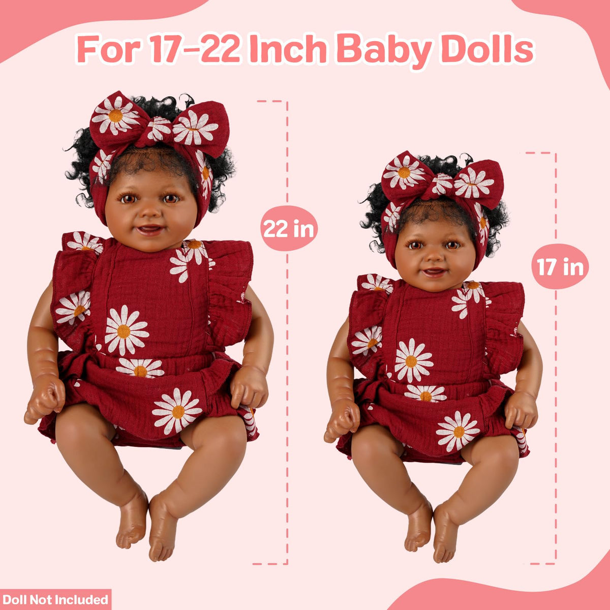 Reborn Baby Doll Clothes Set for 17-22 Inch Baby Dolls E737