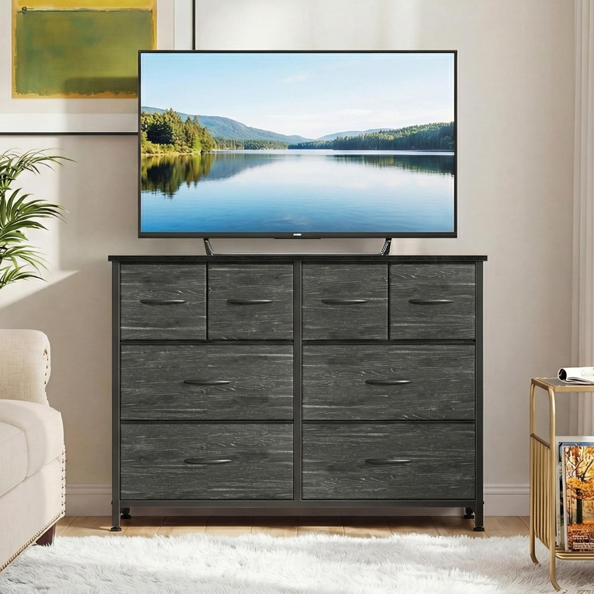 8 Fabric Drawer Dresser B90894