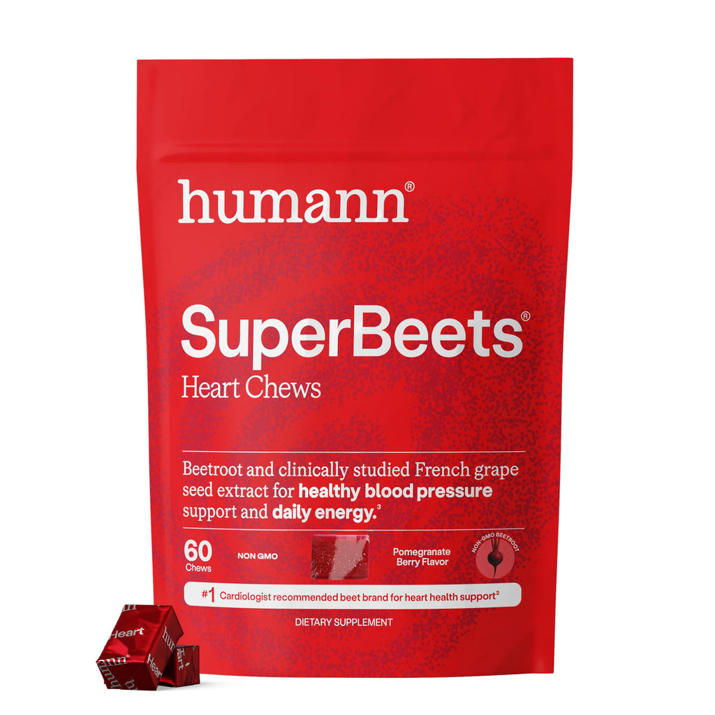 SuperBeets Heart Chews & Tart Cherry Gummies B6469