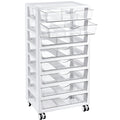 8 Tier Rolling Cart with Drawers Y16129