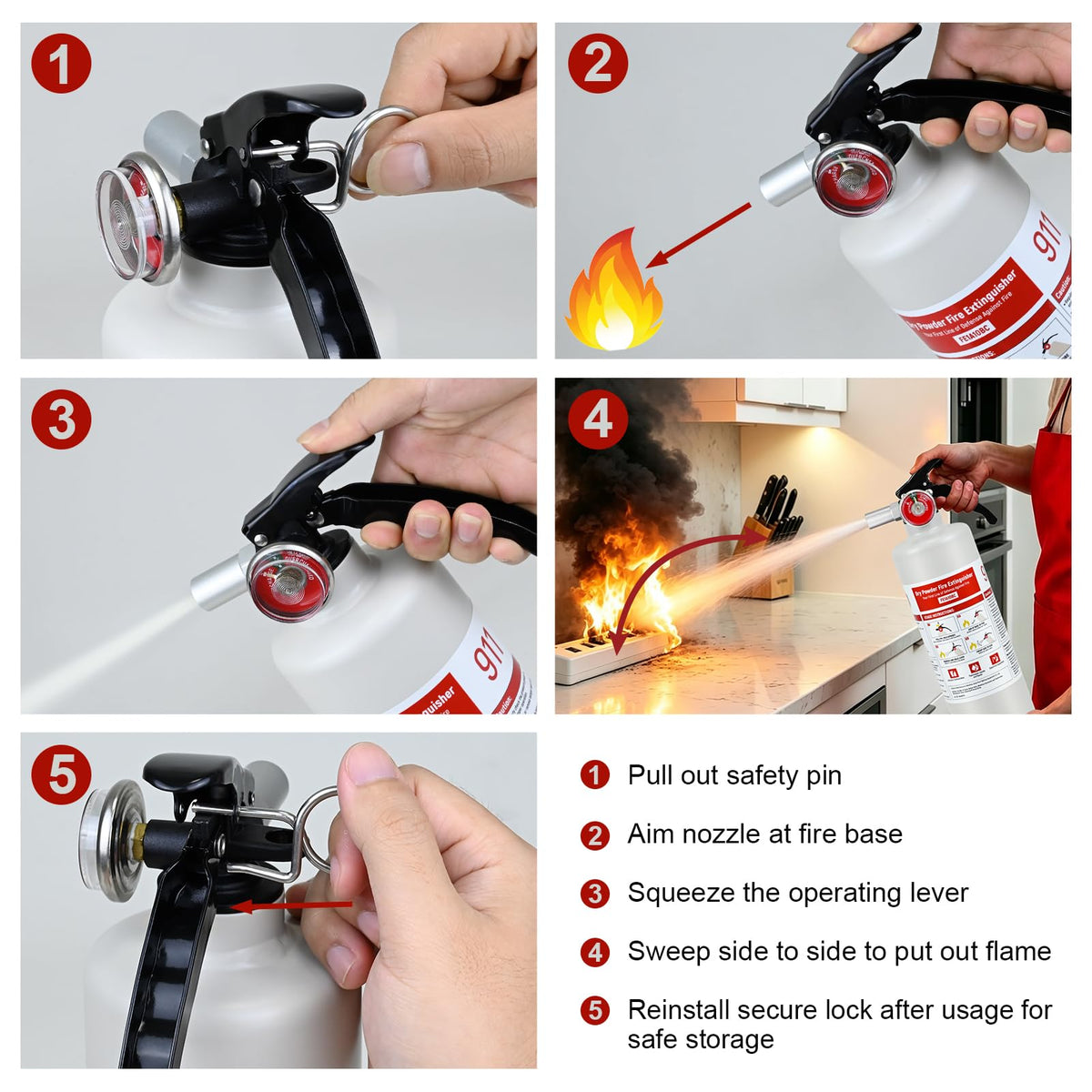 2.5 lb ABC Dry Chemical Fire Extinguisher L57867