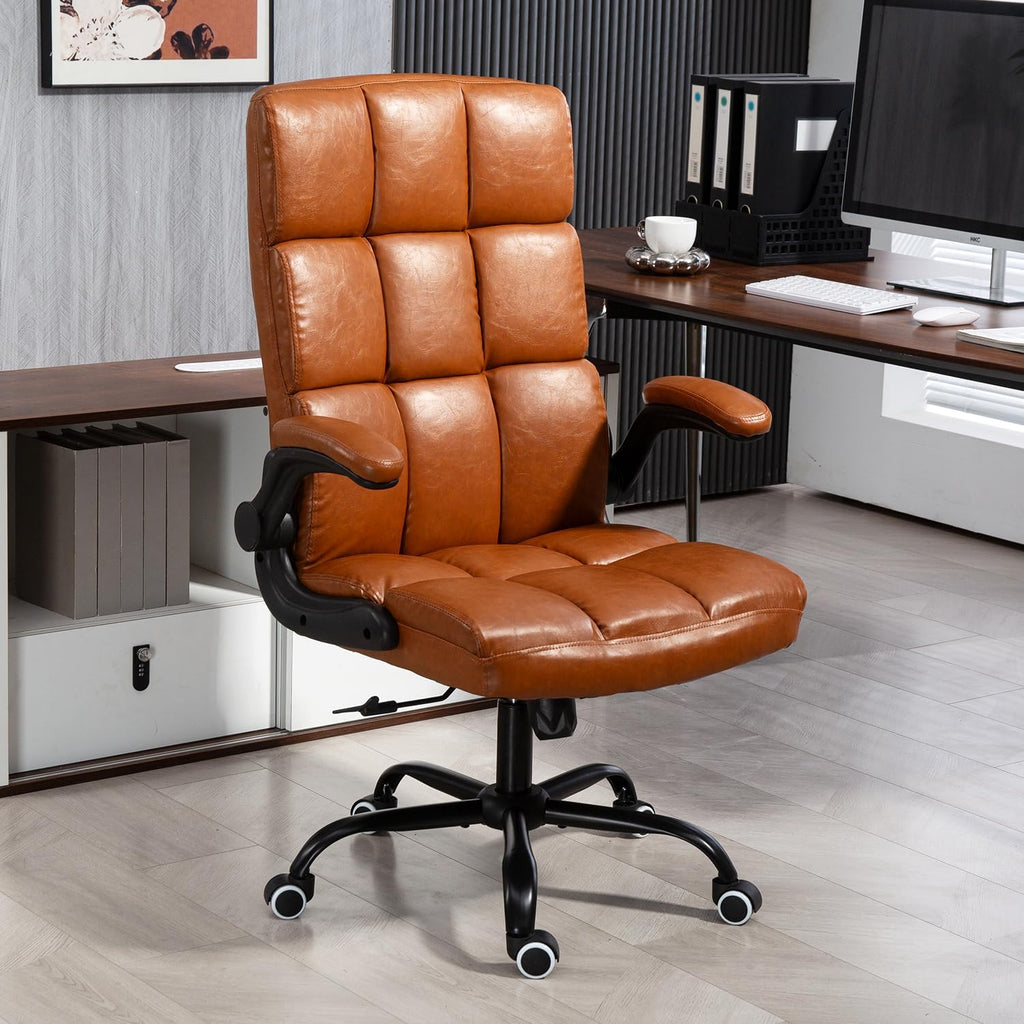 Executive Office Chair, PU Leather Ergonomic Desk Chair W681
