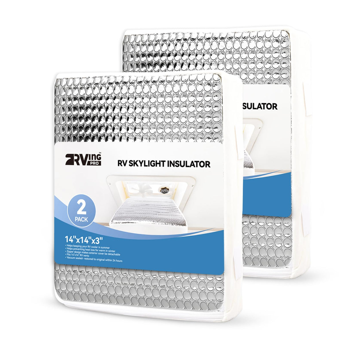 2 Pack 14"x14" RV Vent Insulator F4833