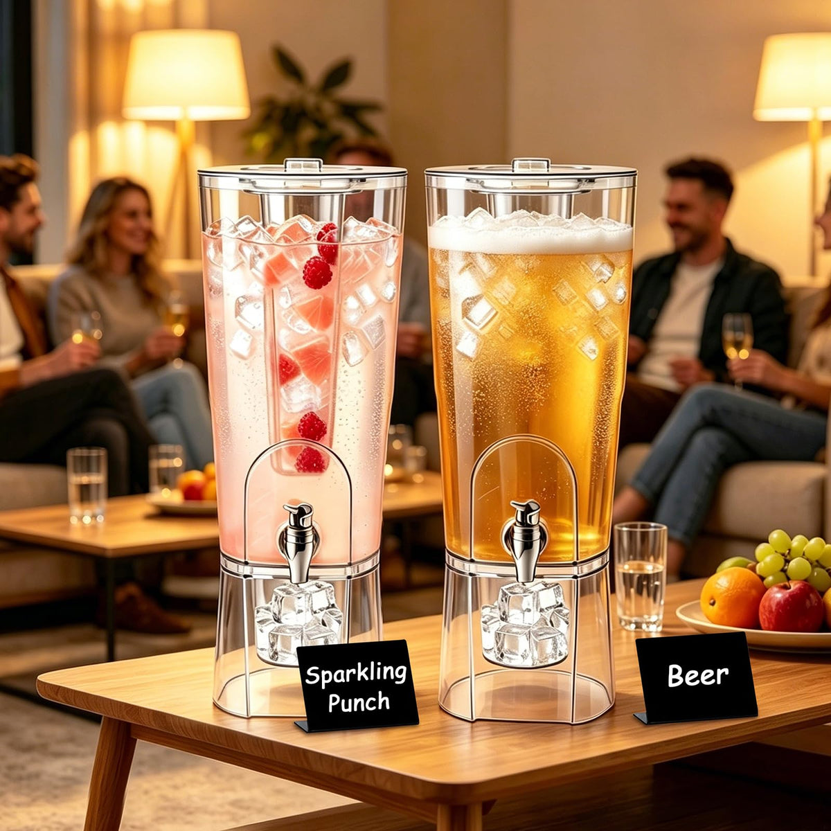 2 Gallon Drink Dispenser with Stand and Fruit Infuser M301490