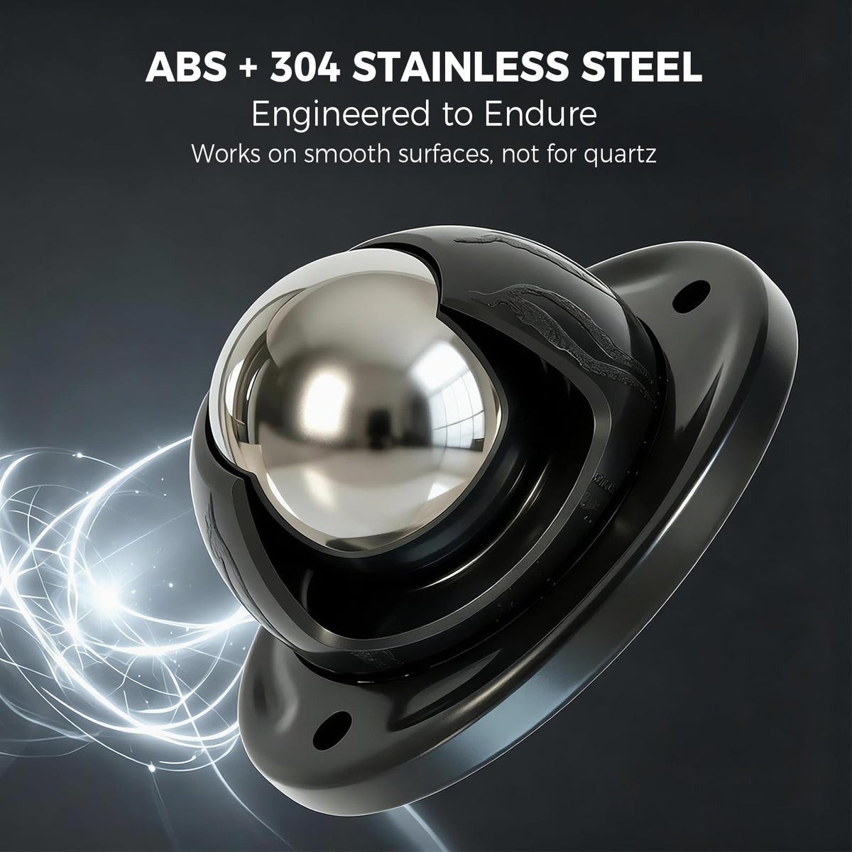 Black 4pcs Self Adhesive Caster Wheels H8806