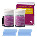 50 Test Sugar Test Strips with 50 Lancets F508