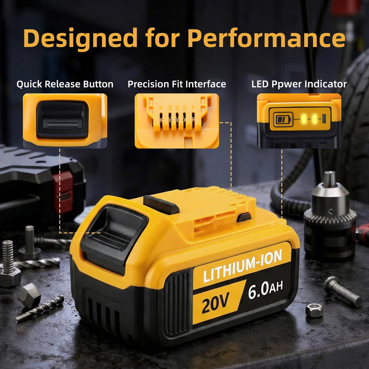 20V Max 6.0Ah Replacement Battery 2-Pack Q4189
