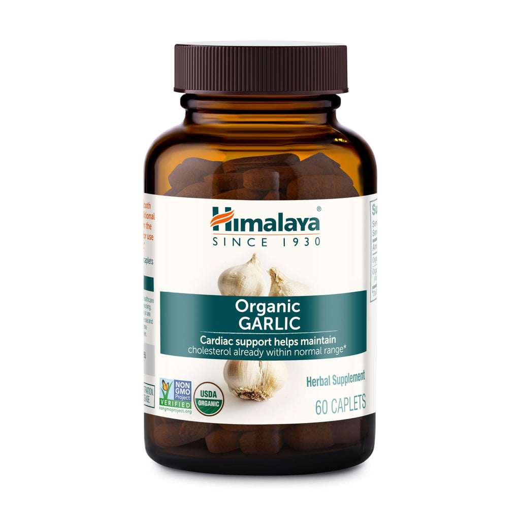 USDA Organic Garlic Supplements 1400 mg 60 Caplets W834