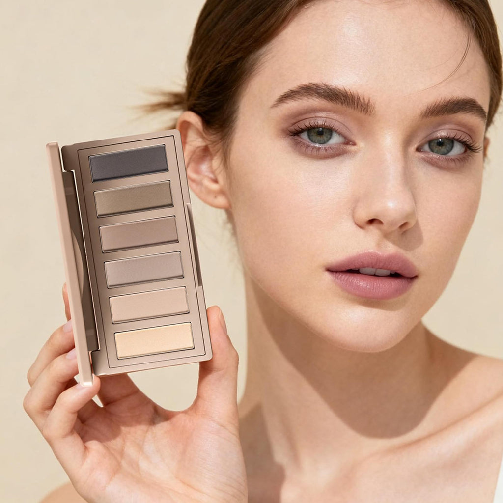 Matte Neutral Mini Eyeshadow Palette with Brush F605