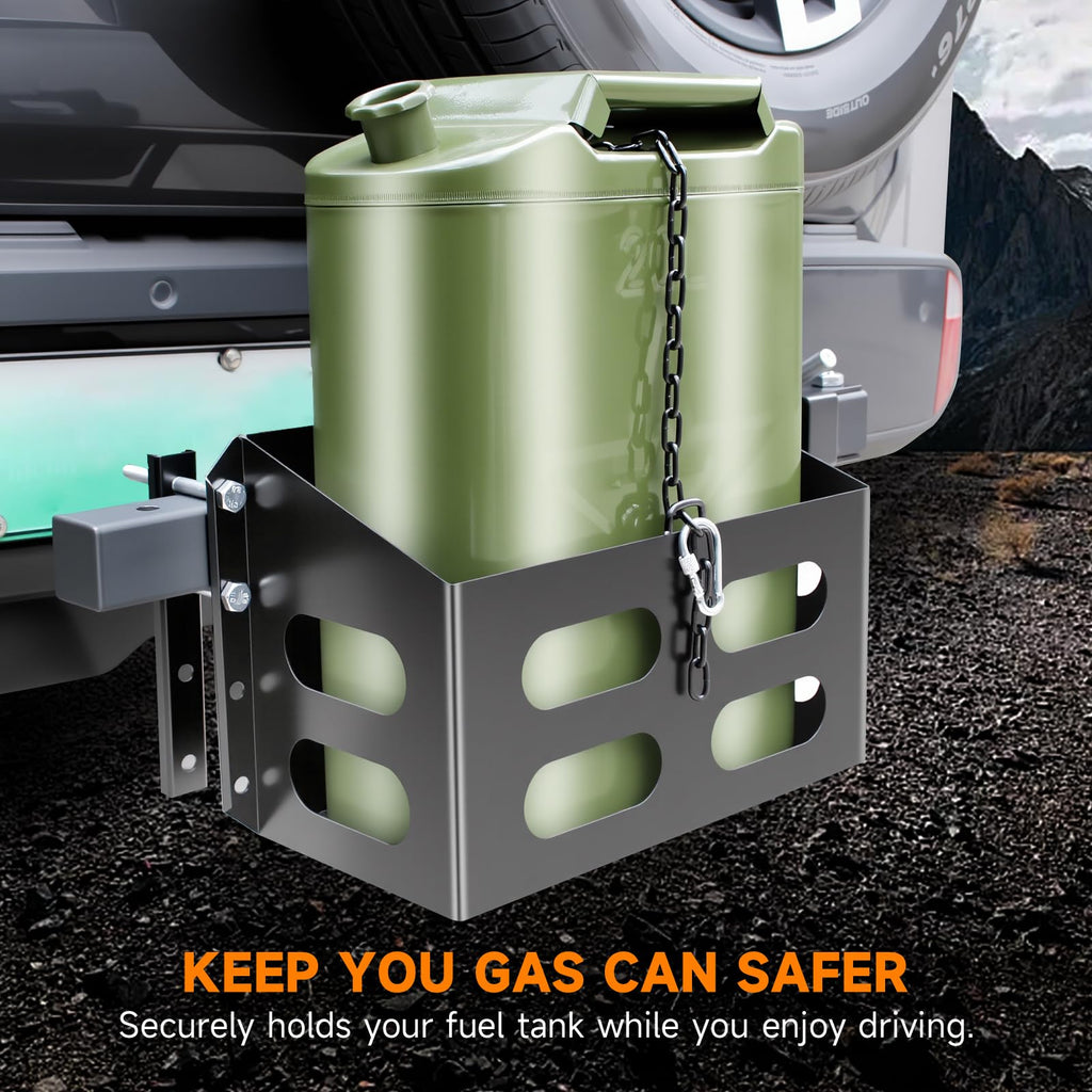 Lockable Metal Steel Gas Cans Holder Rack 5 Gallon F307