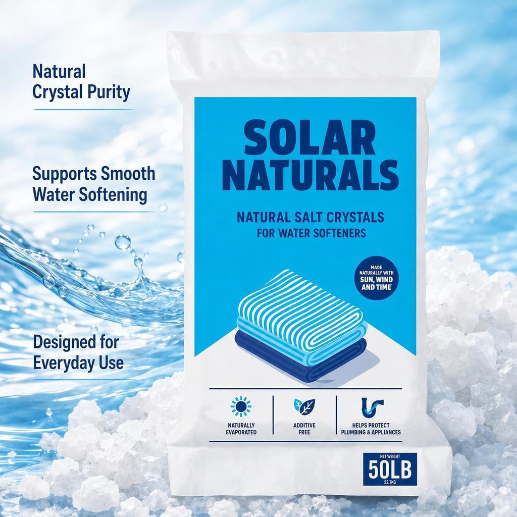 Natural Salt Crystals for Water Softeners, 50lb K72609