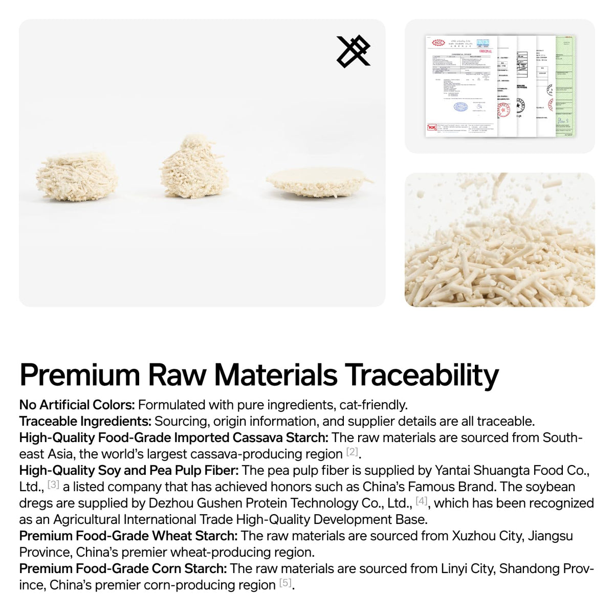 Cassava Tofu Cat Litter Clumping 5.3lb P429380