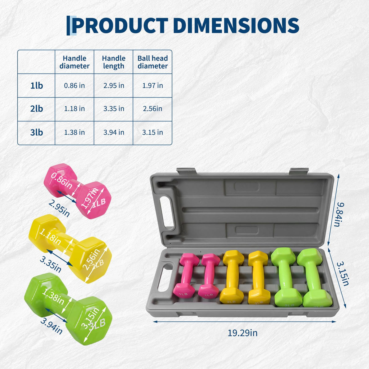 Neoprene Coated Dumbbell Set N740
