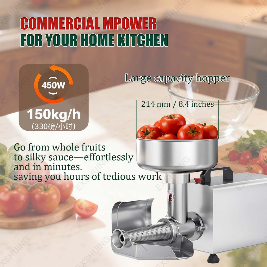 450w Electric Tomato Strainer With Automatic Pulp Separator X68726