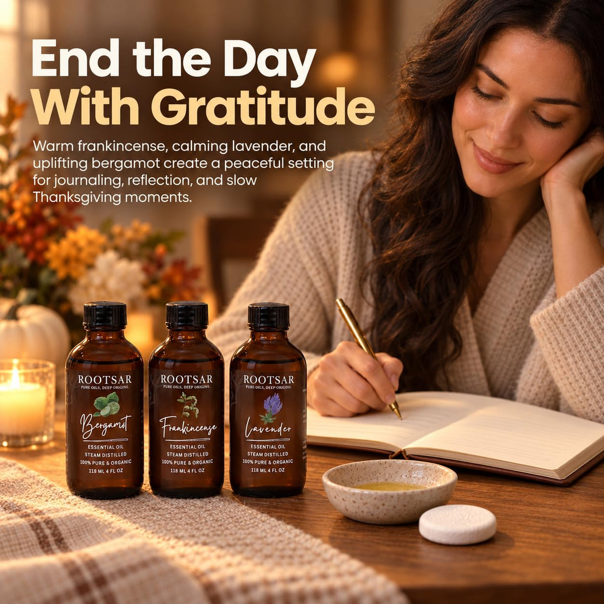 3 Pack Essential Oils 4 Fl Oz M841