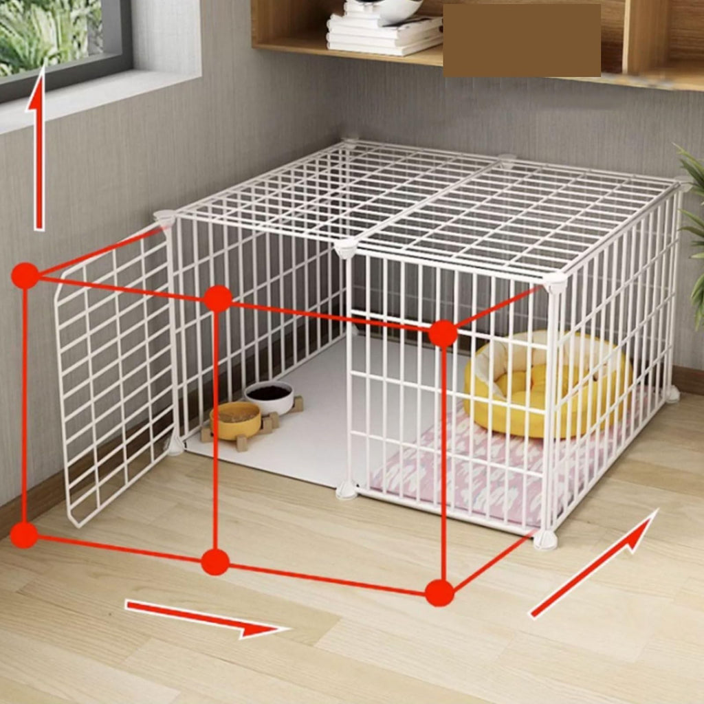 Large Indoor Detachable Metal Cat Cage with Cat Bed Q36852