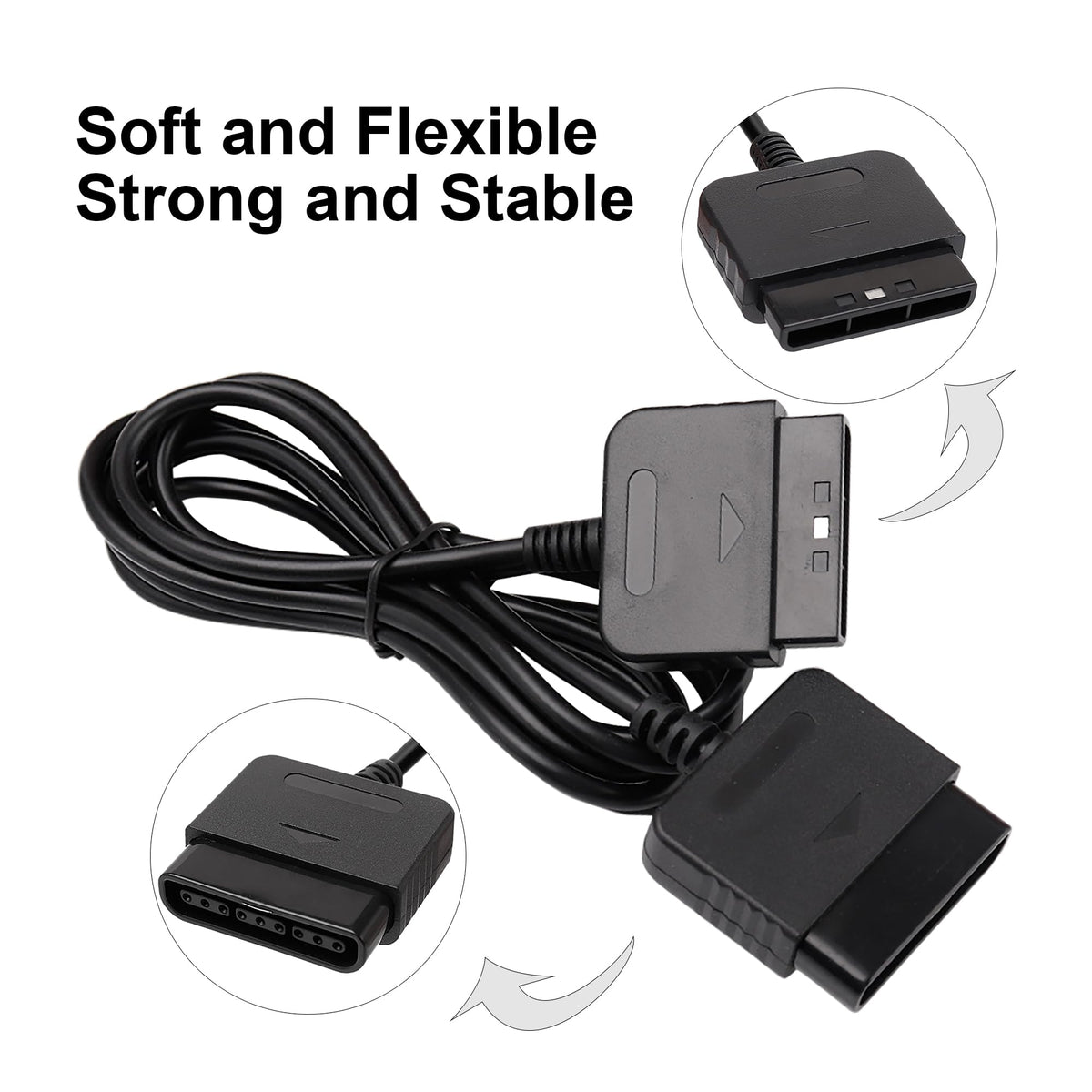 PS2 Controller Extension Cable 2-Pack 1.8M/6FT H34501