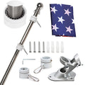 6FT Tangle Free Spinning Metal Flag Pole Kit with 3x5 Flag B4333