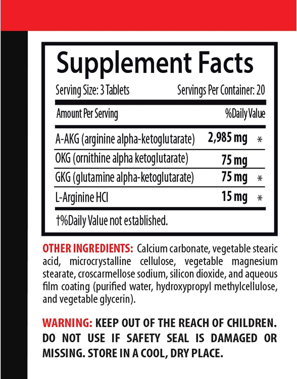 Nitric Oxide Supplement Pills G987814