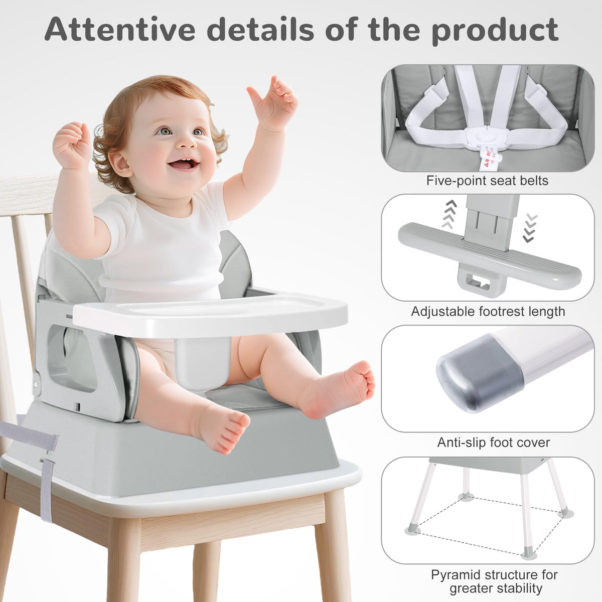4 in 1 Portable Convertible High Chair L8217