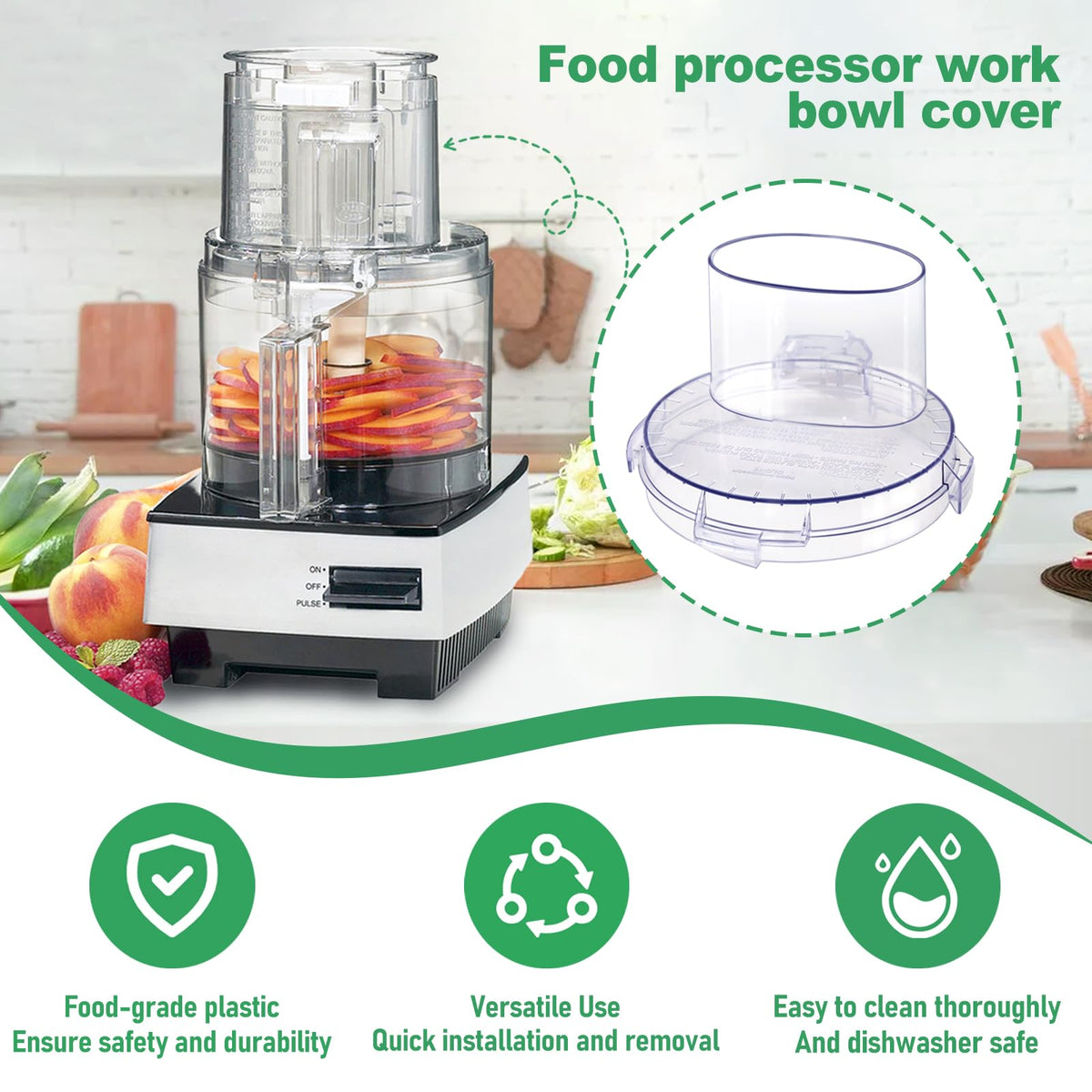 Work Bowl Cover Food Processor Replacement Parts E87056