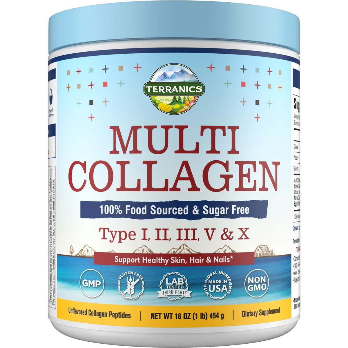 Multi Collagen Peptides Type I II III V X Hydrolyzed Collagen G33284