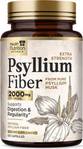 Psyllium Husk Capsules 2000 mg 120 Capsules Q5888