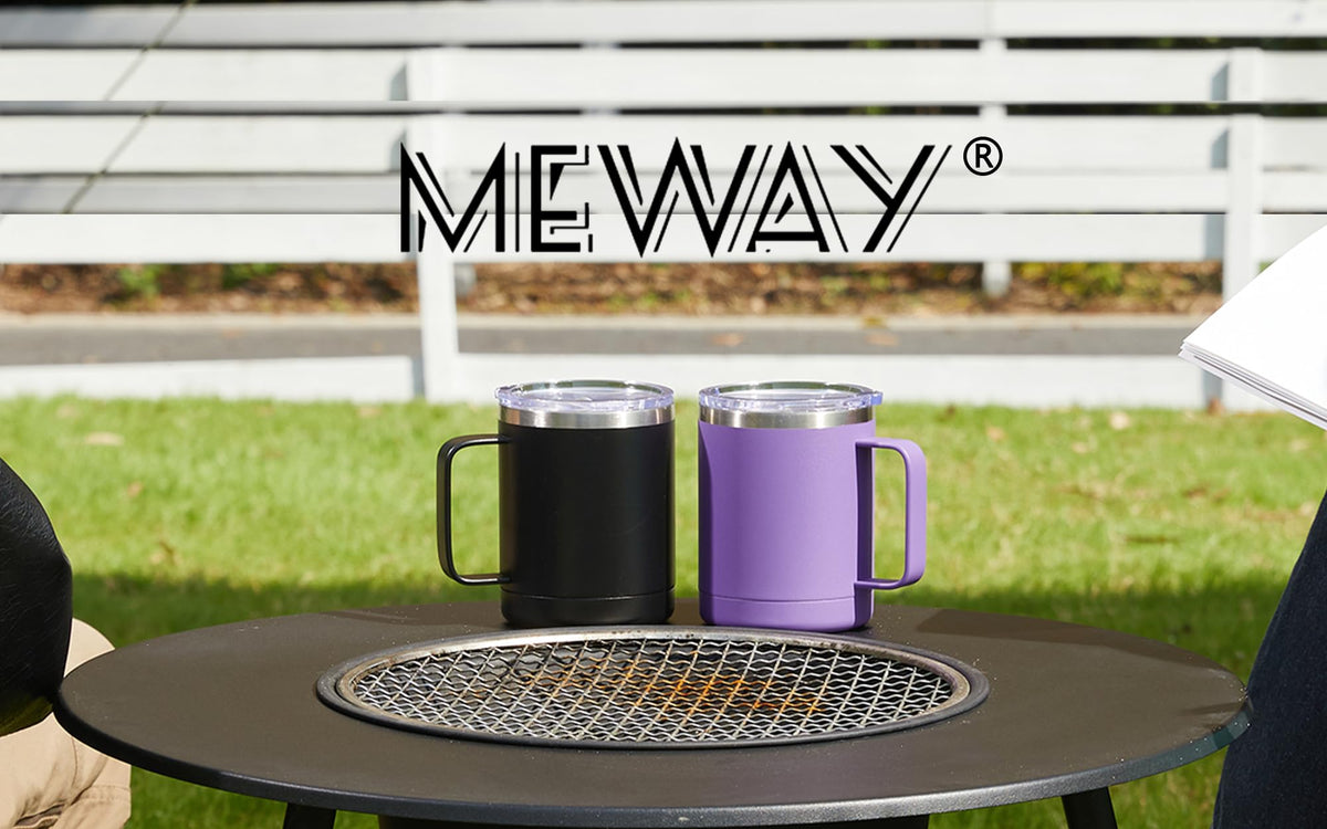 12 oz Stainless Steel Insulated Coffee Mug Set of 2 K8282