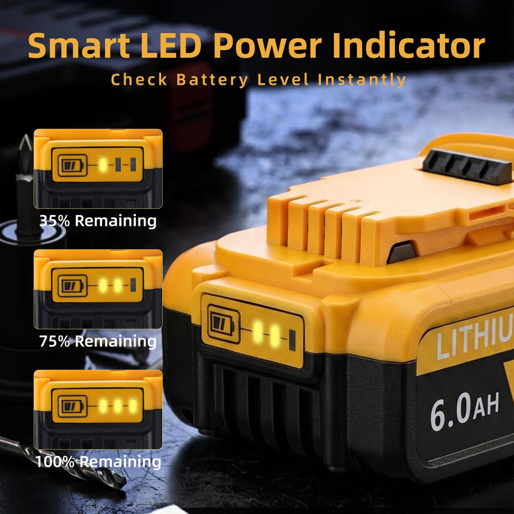20V Max 6.0Ah Replacement Battery 2-Pack Q4189