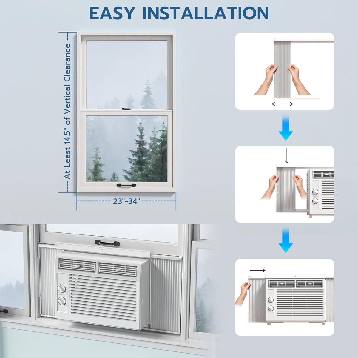 5000BTU Window Air Conditioners E2861
