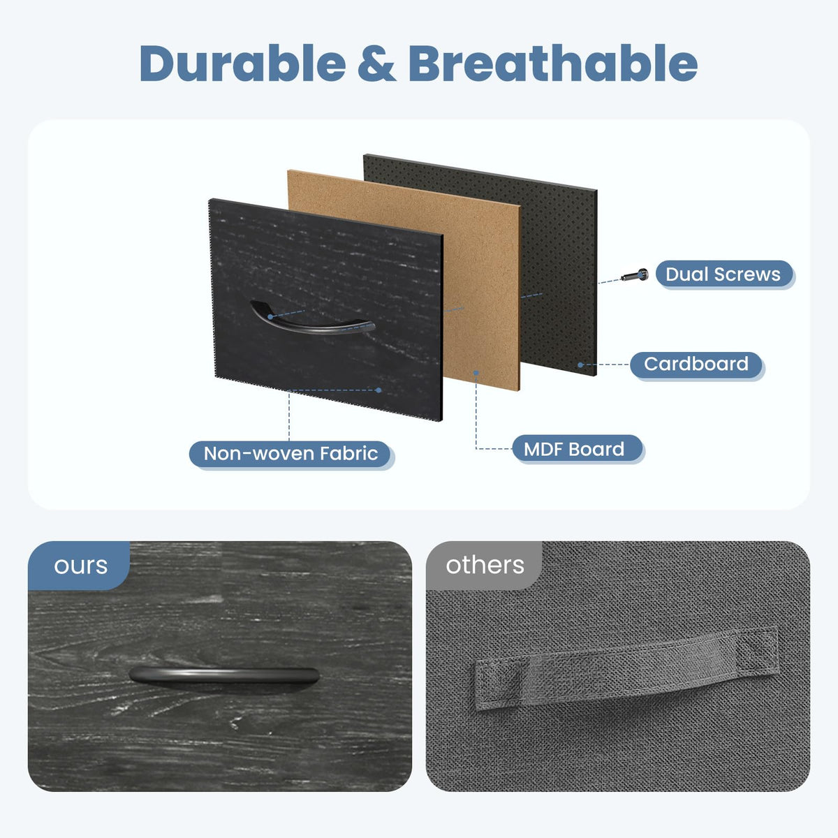 8 Fabric Drawer Dresser B90894