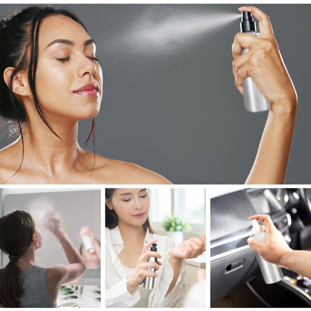 5 Pc 80 ml Aluminum Fine Mist Spray Bottles Q7207