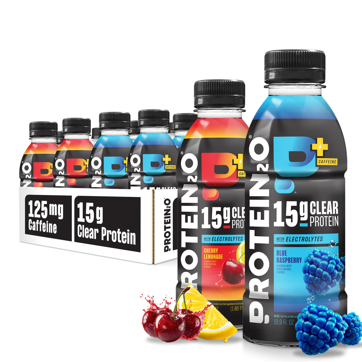 15g Whey Protein Isolate Hydration Drink, Sugar Free, 16.9 oz (Pack of 12) M682