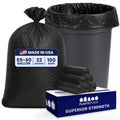 55-60 Gallon Heavy Duty Black Trash Bags, 100 Count T847