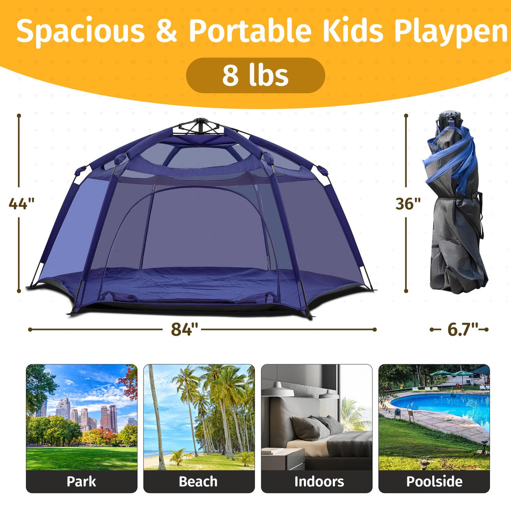 Portable Baby Playpen with Mesh G249