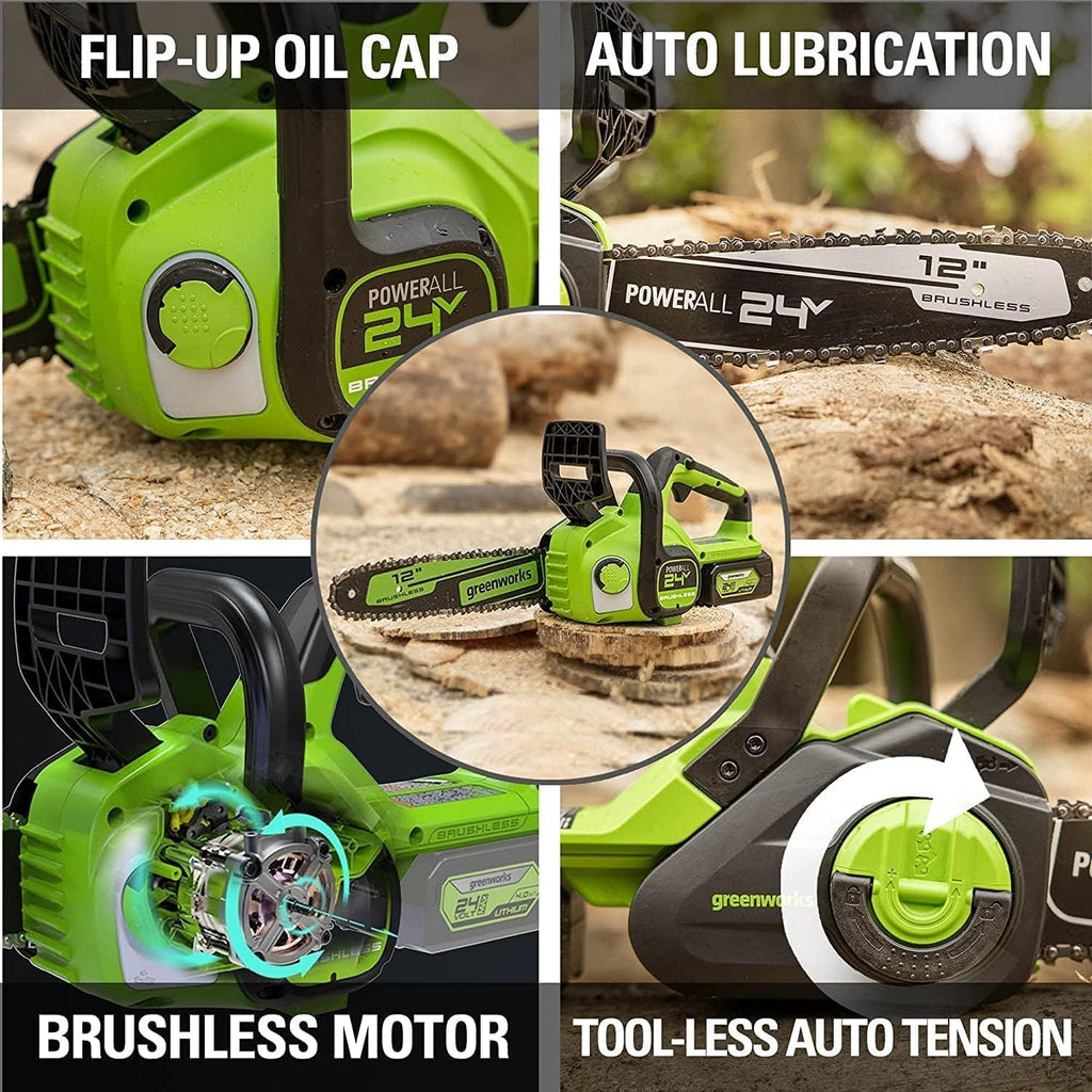24V 12 in Cordless Electric Chainsaw T558667
