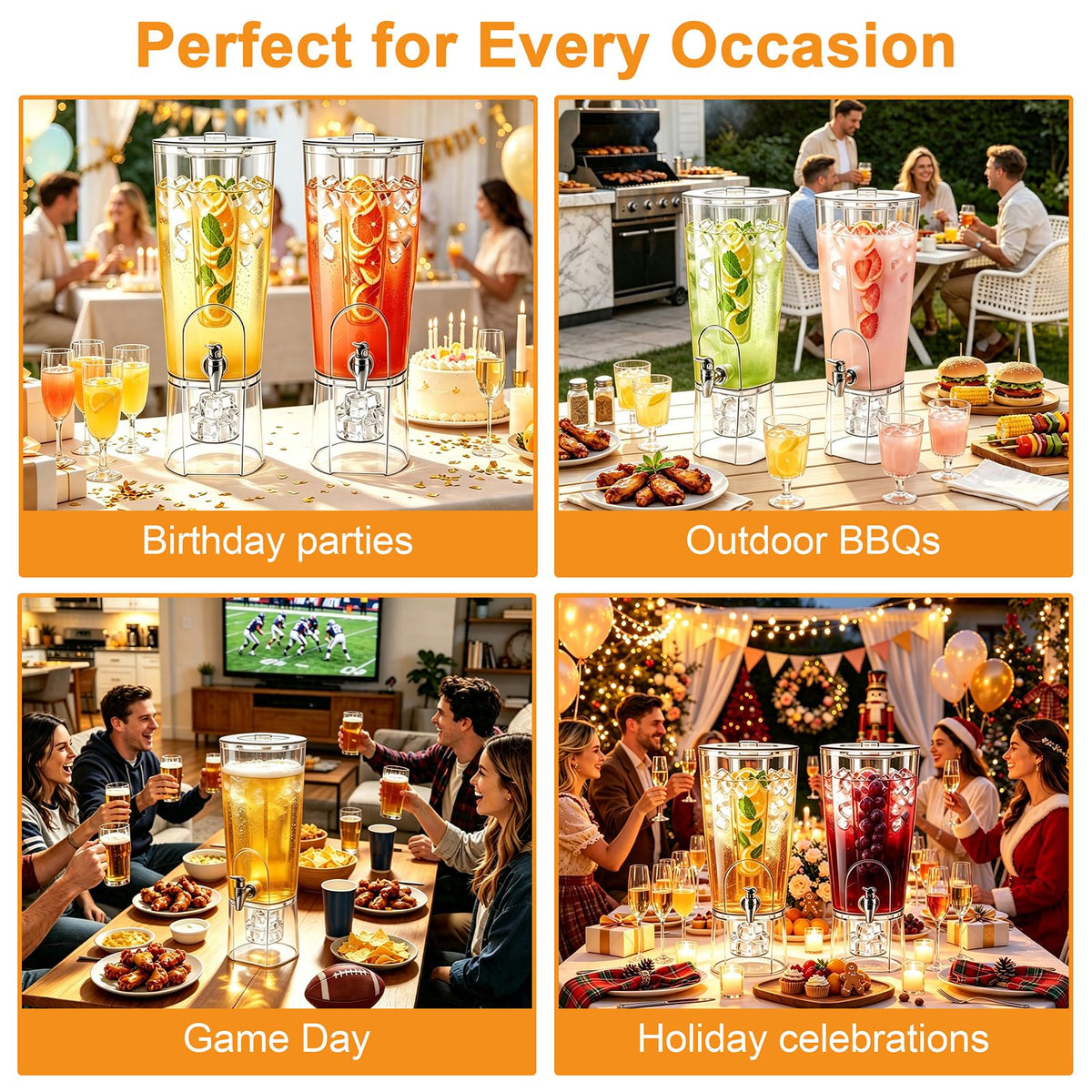 2 Gallon Drink Dispenser with Stand and Fruit Infuser M301490