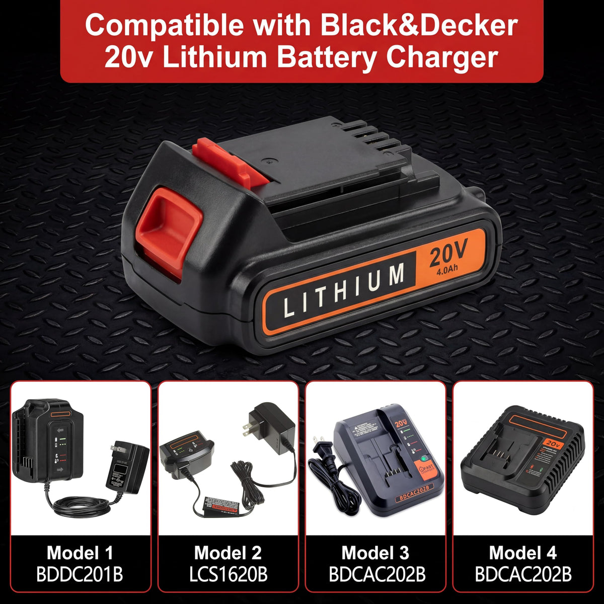 20v Lithium Battery 4.0Ah 2 Pack X441766